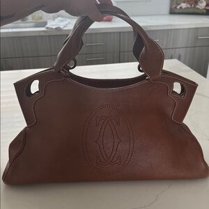 Cartier leather handbag